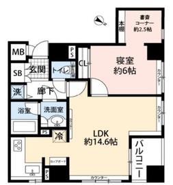 アクシア日本橋 5階 間取り図