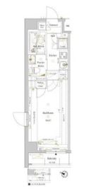 ルクレ高円寺アジールコート 411 間取り図