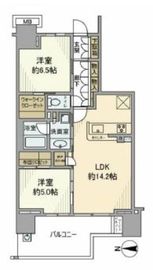 パークフロントテラス亀戸 8階 間取り図