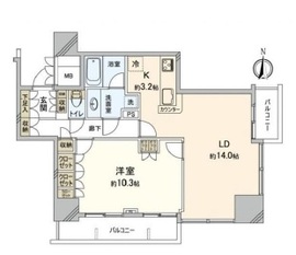 品川タワーフェイス 3階 間取り図