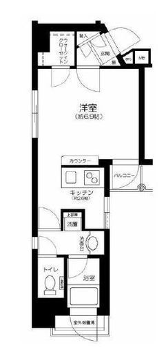 グランドパーク渋谷ブランシェ 10階 間取り図