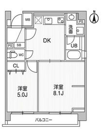 HF大森町レジデンス 401 間取り図