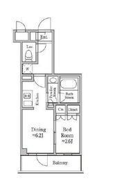 レジディア板橋 802 間取り図