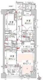 ジオ門前仲町冬木 6階 間取り図