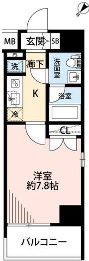 プレール・ドゥーク豊洲2 4階 間取り図