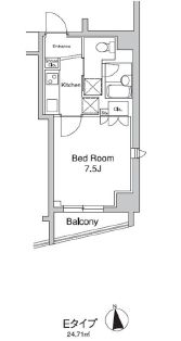 プラウドフラット代々木上原 803 間取り図