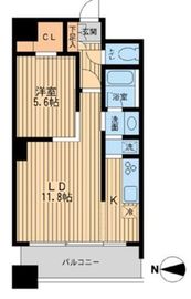 ドゥーエ清澄白河 502 間取り図