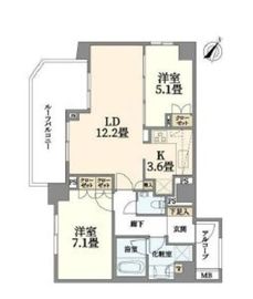 ピアースコード等々力 9階 間取り図