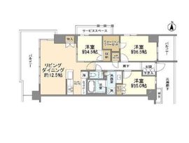 プラウド武蔵境テラス 6階 間取り図