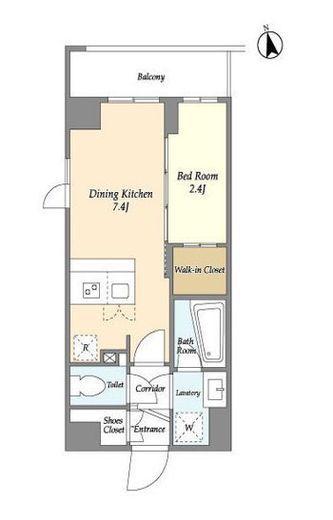 La Douceur志茂 (ラドゥセール志茂) 308 間取り図