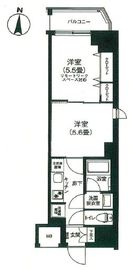 アイルプレミアム錦糸町 8階 間取り図