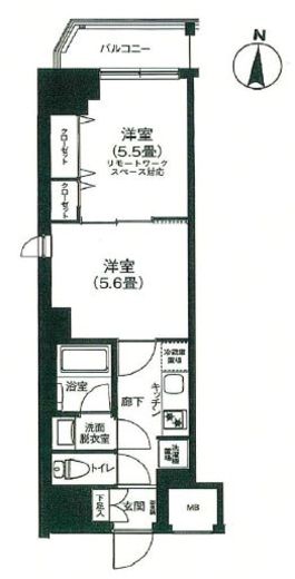 アイルプレミアム錦糸町 4階 間取り図