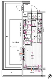 THE PREMIUM CUBE G 東中野 (ザ プレミアムキューブジー東中野) 3階 間取り図