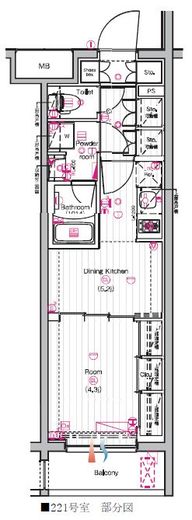 THE PREMIUM CUBE G 東中野 (ザ プレミアムキューブジー東中野) 2階 間取り図