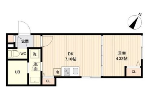 ラクラス三軒茶屋 101 間取り図