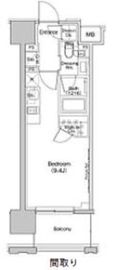 ザ・パークハビオ上北沢 1105 間取り図