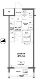 プラウドフラット門前仲町1 1202 間取り図