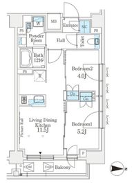 J.GRAN Court 品川西大井EAST 215 間取り図