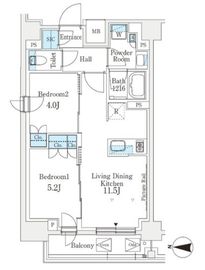 J.GRAN Court 品川西大井EAST 216 間取り図