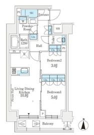 J.GRAN Court 品川西大井EAST 301 間取り図