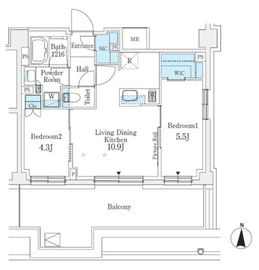 J.GRAN Court 品川西大井EAST 903 間取り図