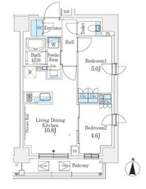 J.GRAN Court 品川西大井EAST 707 間取り図