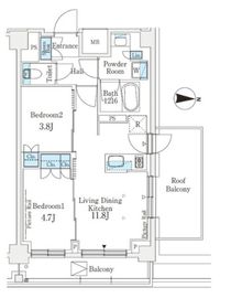 J.GRAN Court 品川西大井EAST 611 間取り図