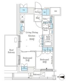 J.GRAN Court 品川西大井EAST 415 間取り図