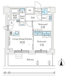 J.GRAN Court 品川西大井EAST 901 間取り図