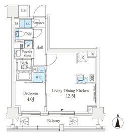 J.GRAN Court 品川西大井EAST 204 間取り図