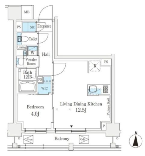 J.GRAN Court 品川西大井EAST 304 間取り図