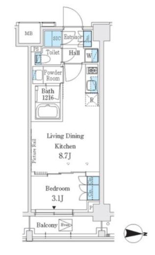 J.GRAN Court 品川西大井EAST 510 間取り図