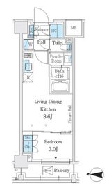 J.GRAN Court 品川西大井EAST 317 間取り図