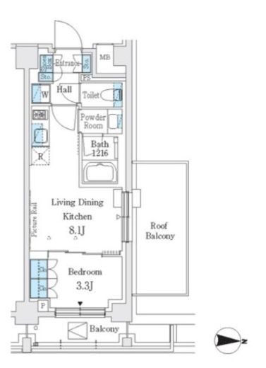 J.GRAN Court 品川西大井EAST 513 間取り図
