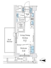 J.GRAN Court 品川西大井EAST 514 間取り図