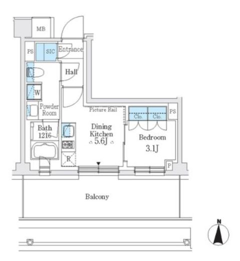 J.GRAN Court 品川西大井EAST 902 間取り図