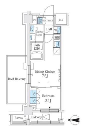 J.GRAN Court 品川西大井EAST 711 間取り図
