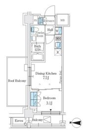 J.GRAN Court 品川西大井EAST 711 間取り図