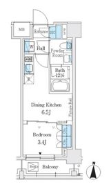 J.GRAN Court 品川西大井EAST 303 間取り図