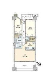 プライヴブルー東京 14階 間取り図