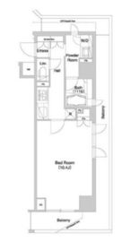 グラマシー横濱関内 205 間取り図