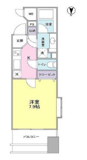 プロスペクト・グラーサ広尾 704 間取り図