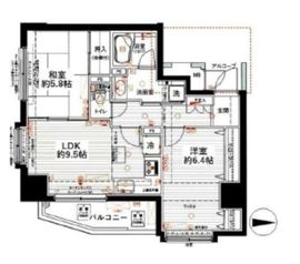 ランドステージ北千住ジョイスクエア 7階 間取り図
