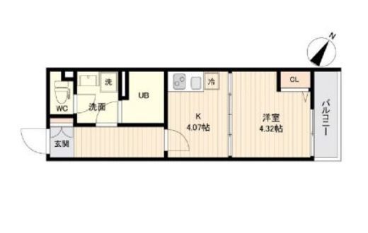 ラクラス三軒茶屋 305 間取り図