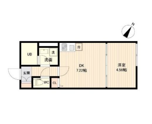 ラクラス三軒茶屋 103 間取り図