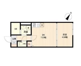 ラクラス三軒茶屋 103 間取り図