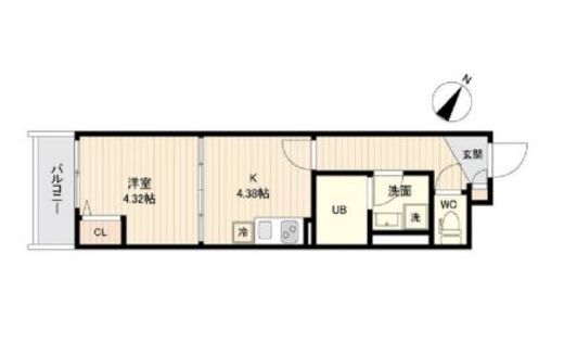 ラクラス三軒茶屋 210 間取り図