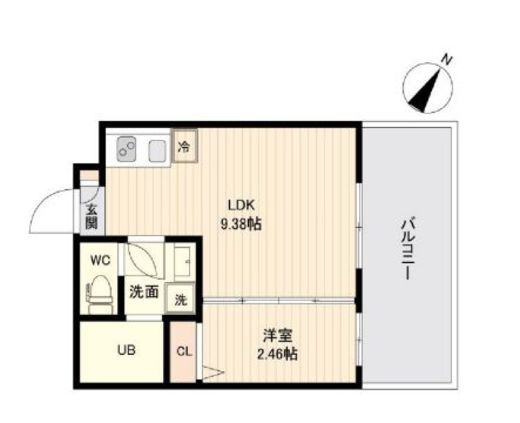 ラクラス三軒茶屋 402 間取り図