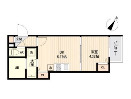 ラクラス三軒茶屋 201 間取り図