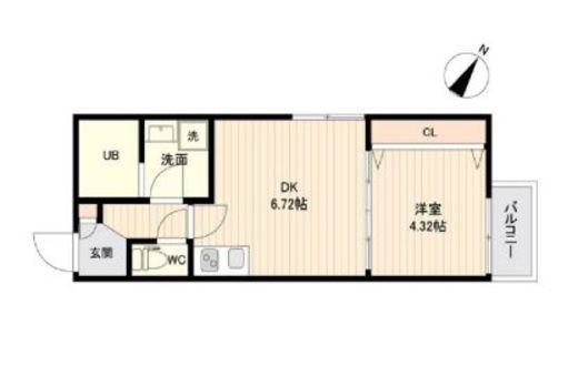 ラクラス三軒茶屋 405 間取り図